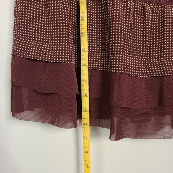JOSEPHINE CHAUS Patchwork Midi Skirt 10 Burgundy Velvet Silk Prairie Cottage - Picture 12 of 12